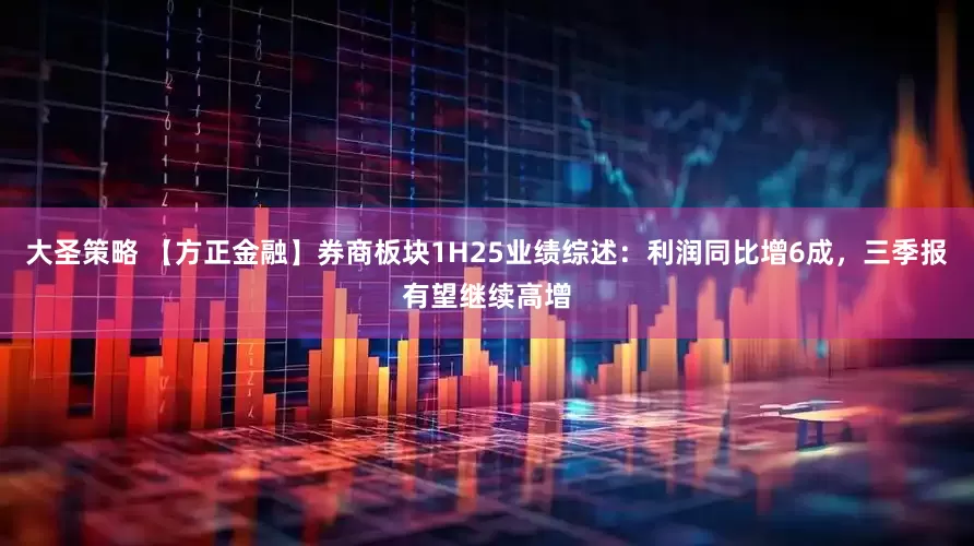 大圣策略 【方正金融】券商板块1H25业绩综述：利润同比增6成，三季报有望继续高增